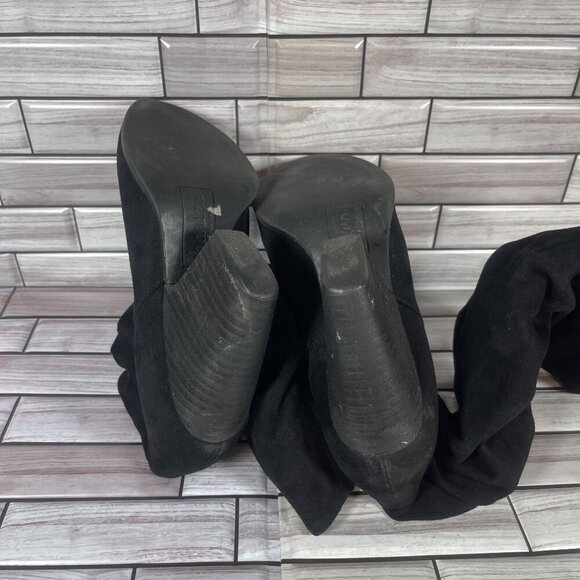 Charles‎ By Charles David Women's Black Heel Zipper Slouchy Boots Size 7.5 - Picture 5 of 7